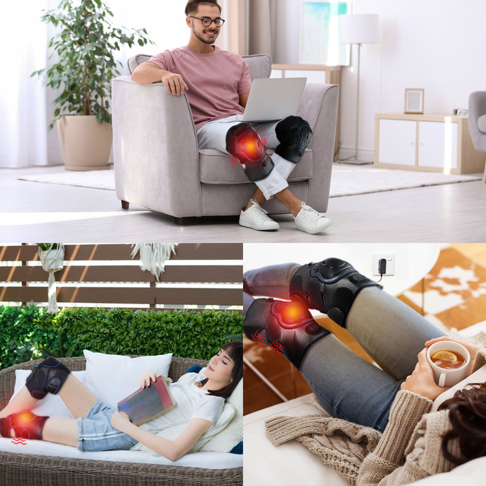Electric knee pad physiotherapy