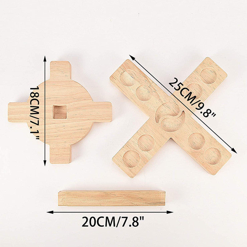 Wooden Ring Throwing I Game Bar Family Desktop Throwing Ring Hook And Loop Ferrule
