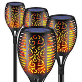 4 Pack Solar Lights Outdoor Solar 12 Led Torch Flickering Flame Lights