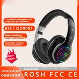 Wireless Sports Bluetooth Headphone Head-mounted Metal Stereo E-sports Low Latency