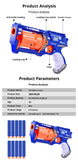 Toy Soft Bullet Gun Children's Revolver Toy