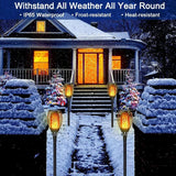 4 Pack Solar Lights Outdoor Solar 12 Led Torch Flickering Flame Lights