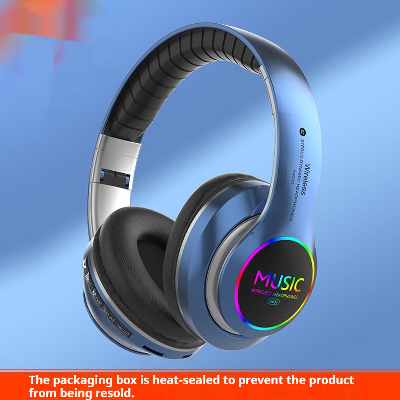 Wireless Sports Bluetooth Headphone Head-mounted Metal Stereo E-sports Low Latency