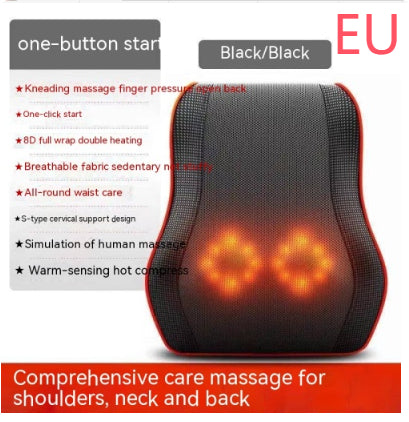 Waist Massager Cervical Back Leg Kneading Pillow Whole Body Electric Massage Mat