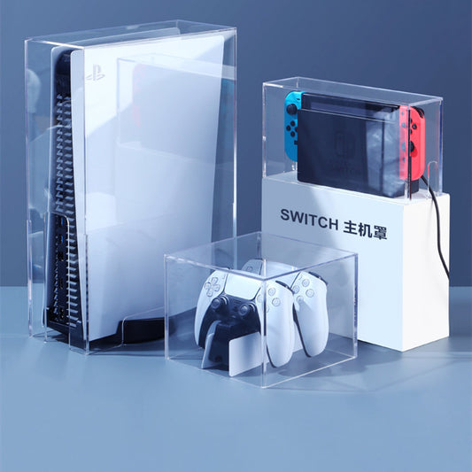 Handle Storage Box Acrylic Ps4slim Host Cooling Game Console Protection Case