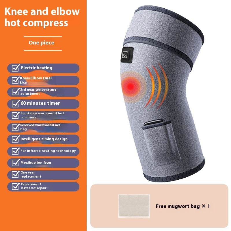 Electric Heating Physiotherapy Knee Pad Joint Hot Compress Warm Massage Instrument