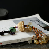 Car Ornaments Inside Car Natural Boxwood Lotus Car Hangings Accessories