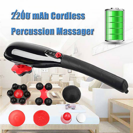 New Hand-held Lightweight Rechargeable Cervical Massager Electric Multi-function Body Back Massage Hammer
